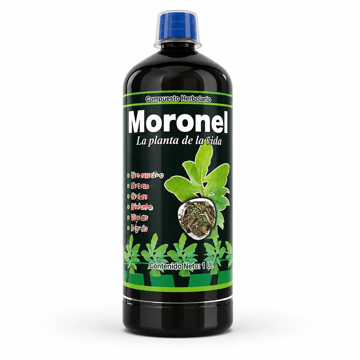 Moronel Herbal Liquid Supplement, 1 Liter (33.8 fl oz), Traditional Botanical Blend, Liquid Dietary Supplement