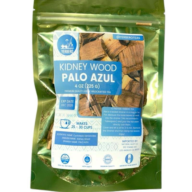 YERBERO Palo Azul Herbal Tea 4oz (141.7g) Wildcrafted Kidneywood Blue Stick Tea Makes 40+ Cups All Natural Non-GMO Imported from Mexico