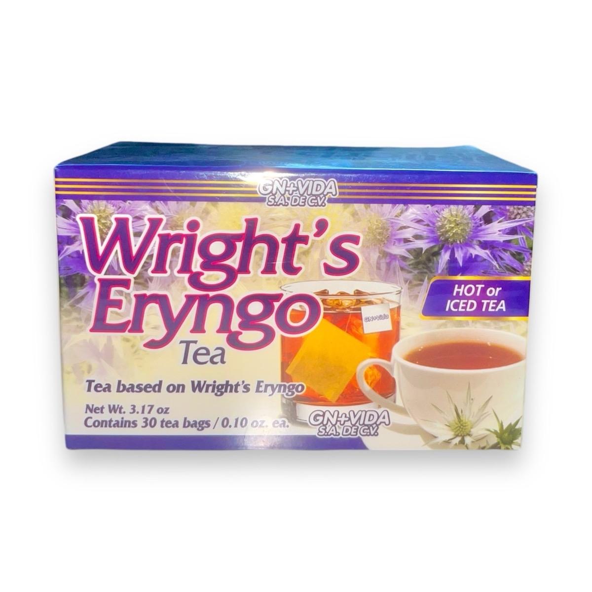 Wright's Eryngo Herbal Tea Hierba del Sapo Tea 30 Tea Bags Natural Herbal Beverage Jasmine Flavor