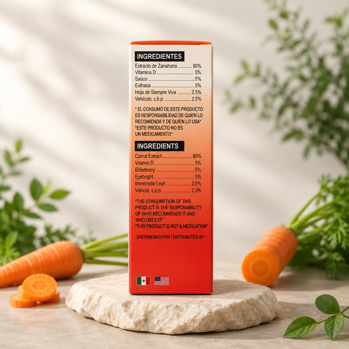￼ Carrot Herbal Eye Drops 40 mL | Botanical Eye Care Formula | Daily Use