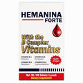 Hemanina Forte B-Complex Supplement | Vitamins B1 B2 B6 B12 | 100 Tablets