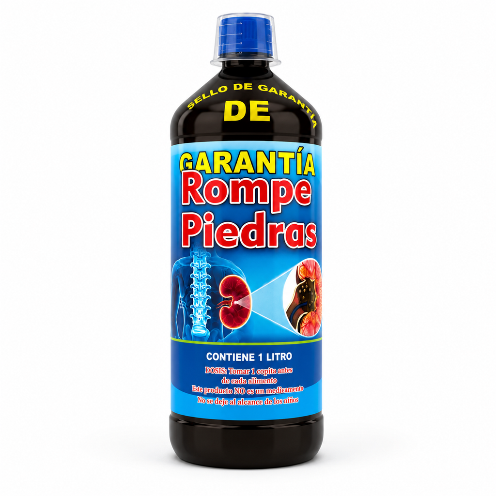 Rompe Piedras Natural Kidney Support Herbal Liquid Supplement with Chanca Piedra & Botanical Blend – 1 Liter