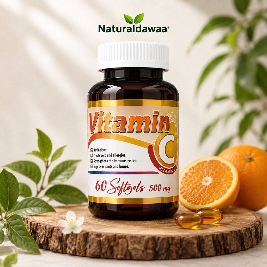 Vitamin C Dietary Supplement, Antioxidant and Immune Wellness Support, 60 Softgels, 500 mg Each