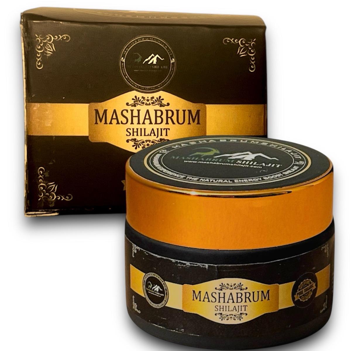 Mashabrum Himalayan Shilajit Resin from Gilgit, Pakistan, Lab Tested Natural Shilajit Resin, 30g (Two-Month Supply)
