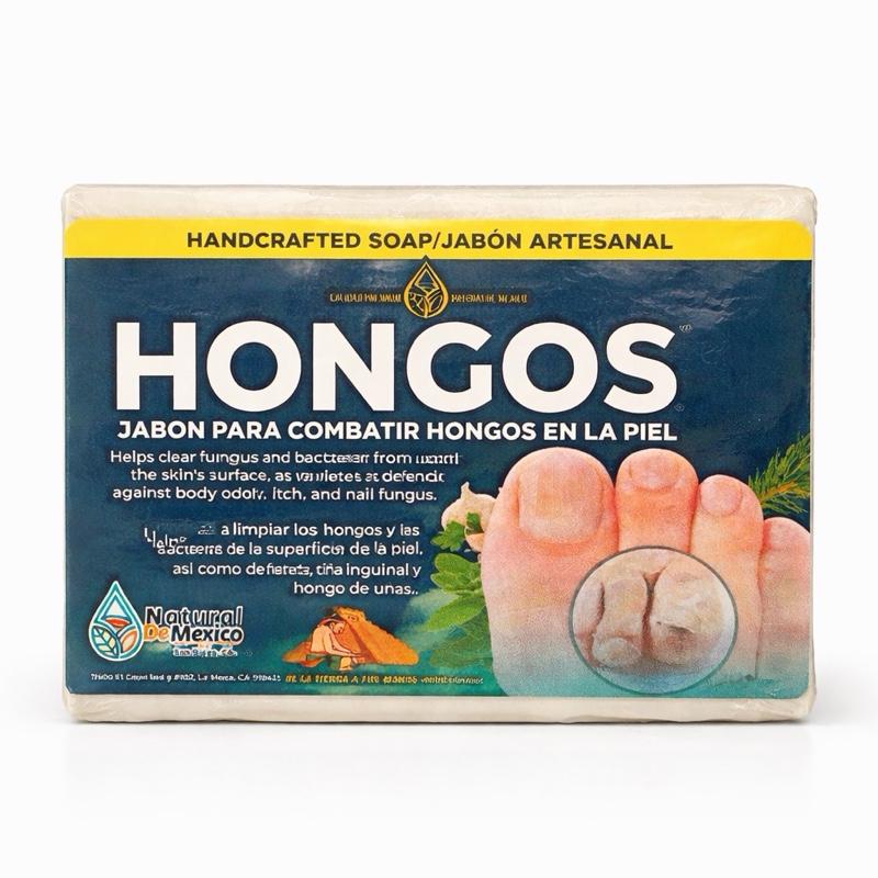 Hongos Herbal Soap Bar 100 g Handcrafted Cleansing Soap with Myrrh, Traditional Botanical Formula for Daily Skin Hygiene
