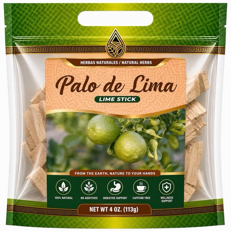Palo de Lima Herbal Tea Sticks 4 oz (113g) – Caffeine-Free Lime Wood Herbal Infusion for Traditional Herbal Tea Enjoyment & Wellness Rituals
