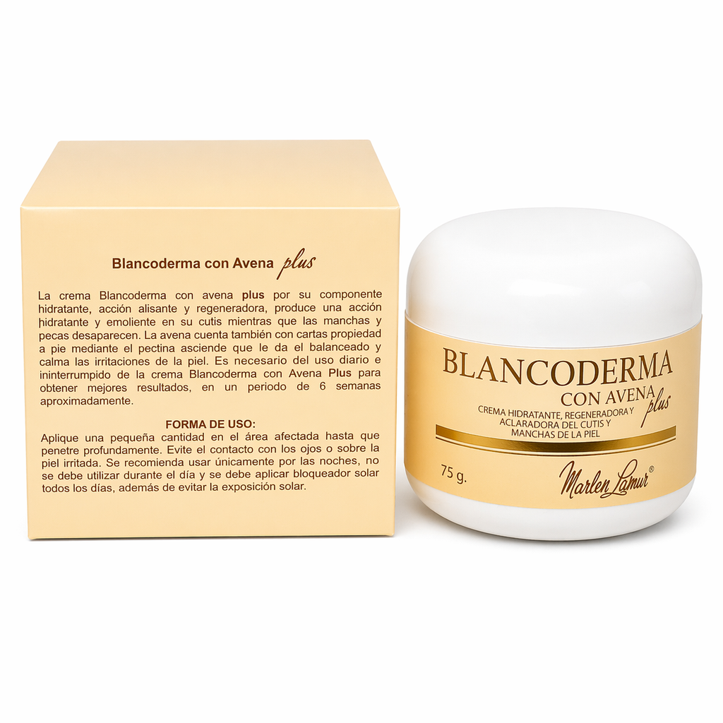 Blancoderma Con Avena Plus Brightening Cream 75g – Hydrating Face & Body Moisturizer for Even-Looking Skin Tone & Daily Care