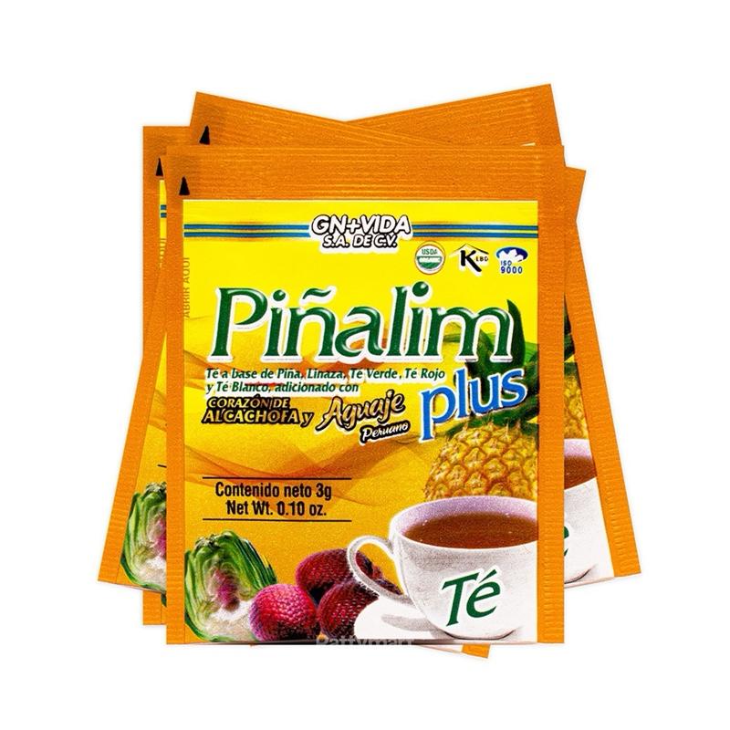GN+VIDA Piñalim Plus Herbal Tea with Pineapple, Ginger, Green Tea & White Tea, 30 Tea Bags, 3.17 oz Botanical Fruit Tea Blend