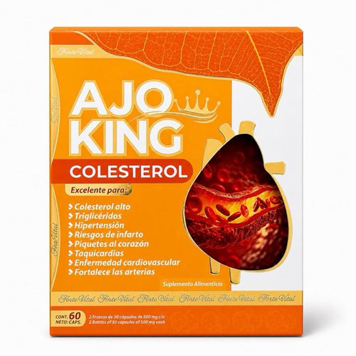 Ajo King Garlic Extract Heart Health Supplement | 60 Capsules