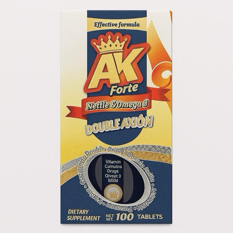 Artri Ajo KING Reforzado Joint Support Dietary Supplement – Glucosamine, Omega-3, Nettle, Turmeric, Collagen & Vitamin C – 100 Tablets