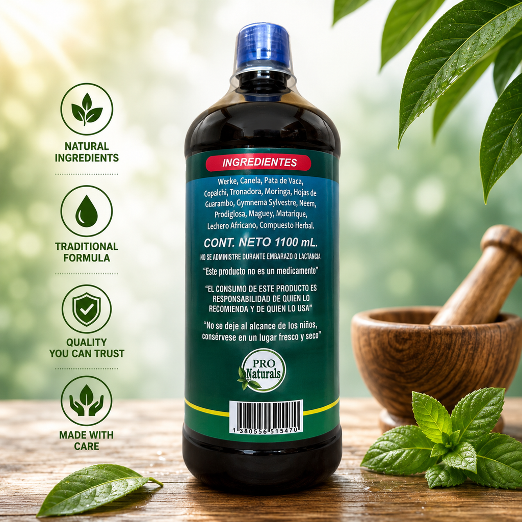 Colesterol Diabetes Y Presion Herbal Dietary Supplement Liquid | 1100 mL (32 fl oz) | Traditional Herbal Blend | Daily Wellness Support | Premium Quality Formula