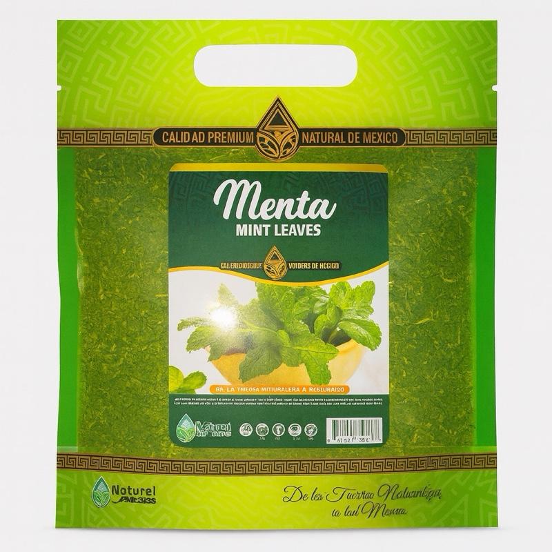 Menta Mint Leaves Herbal Tea, Premium Natural Mint Leaf Tea from Mexico, Refreshing Loose Leaf Herbal Infusion, Unflavored Herbal Tea, 4 oz (113g)