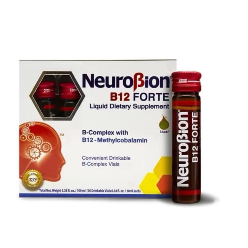 Neuro B12 Forte Liquid Dietary Supplement with Vitamin B12 & Vitamin B6 – 10 Liquid Vials