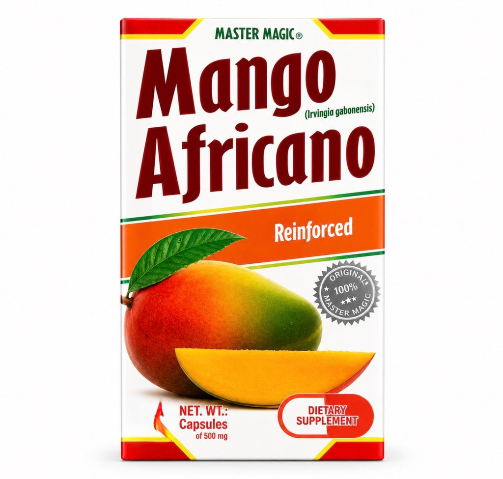 Mango Africano Reinforced Master Magic (Net. Wt. 30 Capsules of 500mg) Dietary Supplement