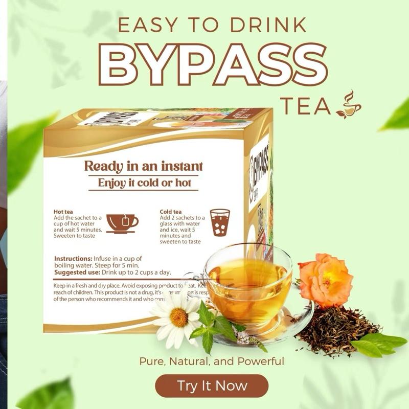 Bypass Bpri Herbal Tea with Lotus Flower, Nopal Cactus, Green Coffee, Pineapple & Grapefruit – 30 Tea Bags, Net Wt. 3.2 oz, Herbal Tea from Mexico