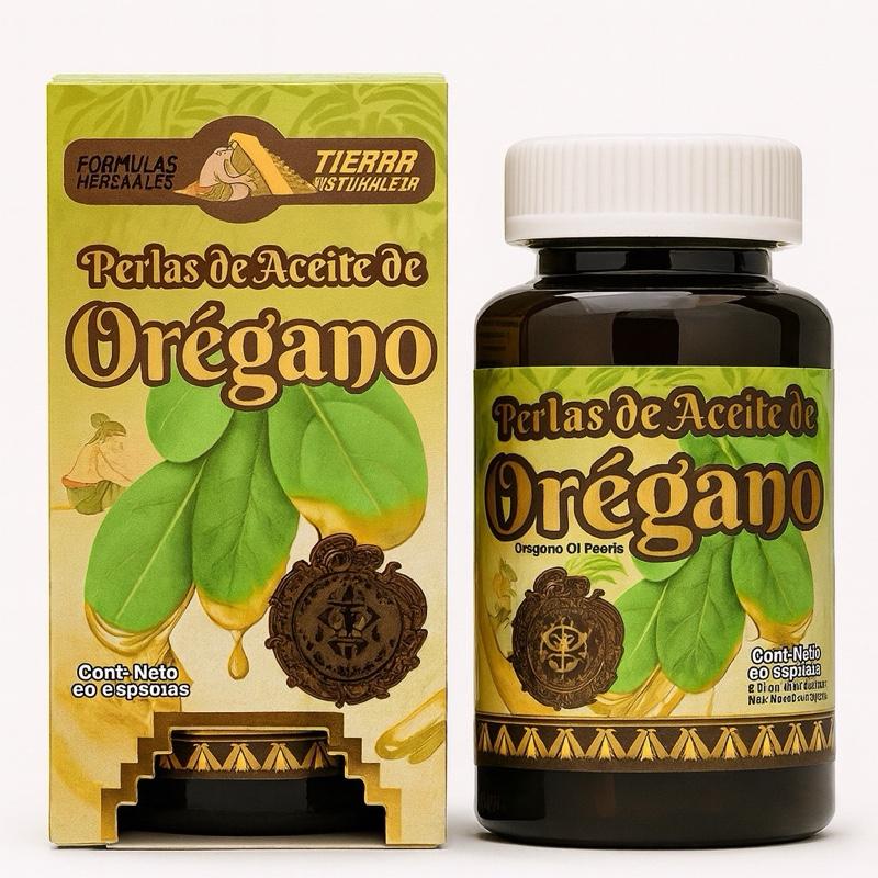 Oregano Oil Pearls Herbal Supplement – 60 Soft Capsules by Natural De Mexico