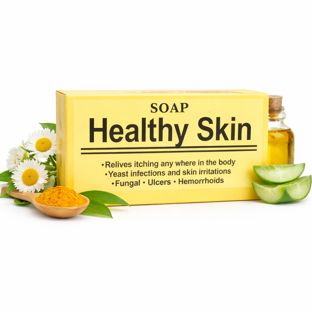 Healthy Skin Soap Bar – Gentle Cleansing Soap for Face & Body – Daily Cleansing Bar for Dry & Sensitive Skin – 50g