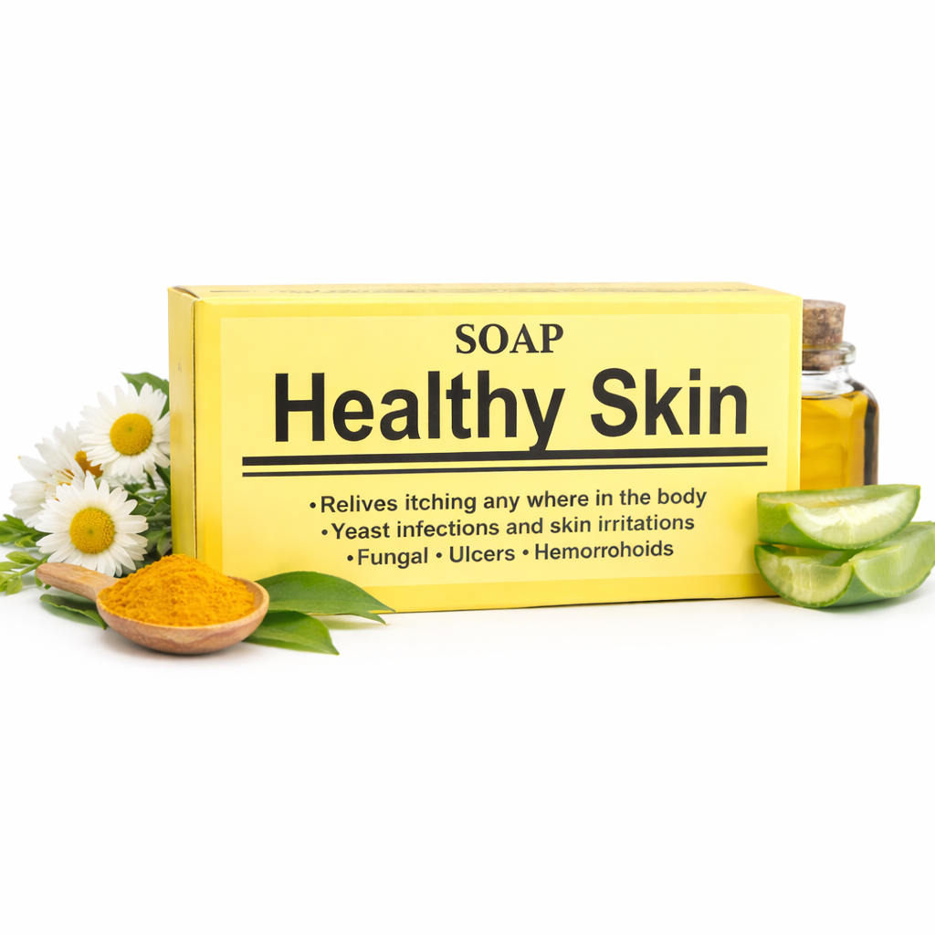 Healthy Skin Soap Bar – Gentle Cleansing Soap for Face & Body – Daily Cleansing Bar for Dry & Sensitive Skin – 50g