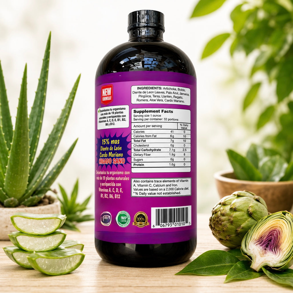 ￼ Liver, Pancreas & Kidney Herbal Liquid Supplement | 32 fl oz | Plant-Based Herbal Blend | Premium Daily Wellness Formula