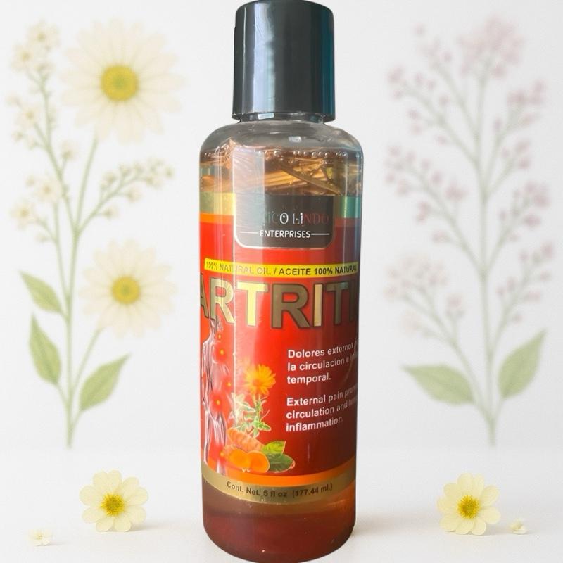 Herbal Aceite de Artritis Arnica Oil 6 fl oz (177ml) – Botanical Massage Oil for Skin Hydration & Daily Body Care, Made in Mexico
