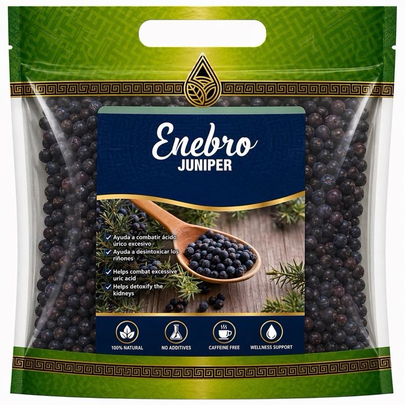 Juniper Berries Herbal Tea (Whole Enebro) 4 oz (113g) – Premium Botanical Herbal Infusion, Caffeine-Free Aromatic Tea for Daily Wellness