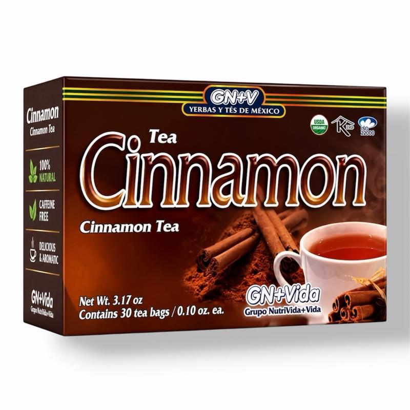 Cinnamon Herbal Tea Bags – Premium Caffeine-Free Cinnamon Infusion, Aromatic Wellness Tea, Convenient 30 Count Box for Daily Enjoyment