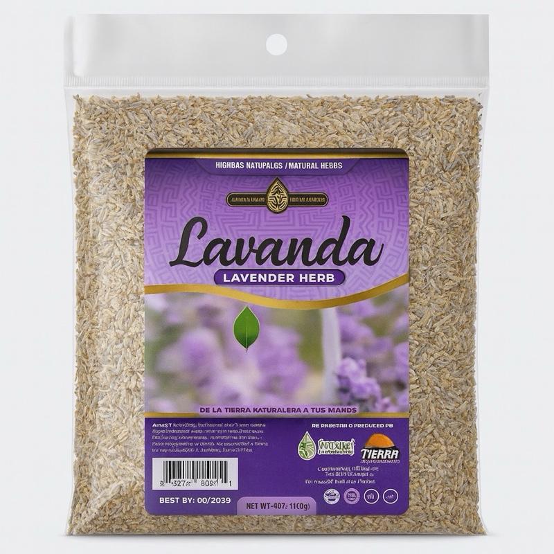 Lavanda Herbal Tea, Premium Natural Lavender Herbal Tea from Mexico, Aromatic Loose Leaf Relaxation Tea, Unflavored Botanical Infusion, 4 oz (113g)