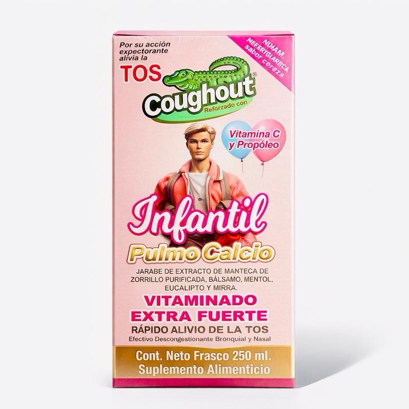 Coughout Children's Pulmo Calcio Dietary Supplement Syrup with Vitamin C & Propolis, Extra Strength Formula, 250 mL