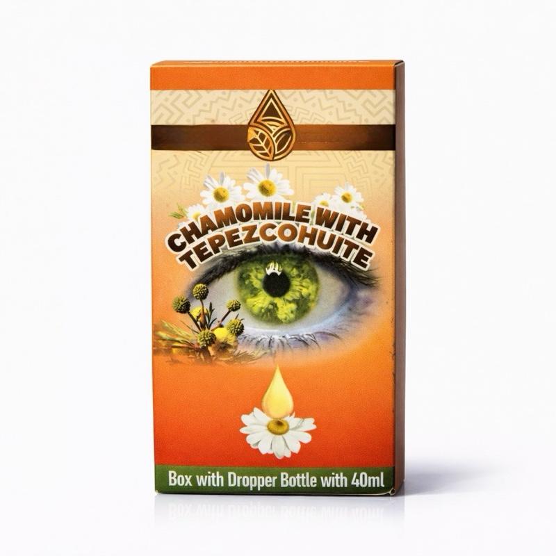 Chamomile & Tepezcohuite Eye Drops 40 mL | Herbal-Inspired Eye Care Solution with Precision Dropper Bottle