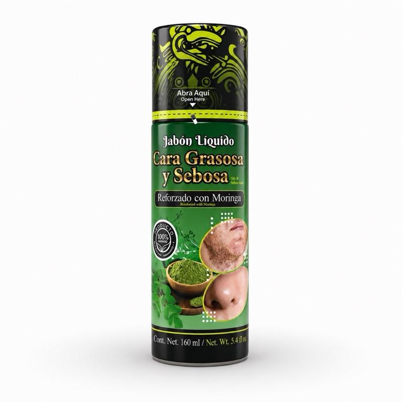Cara Grasosa y Sebosa Liquid Facial Soap with Moringa 160ml