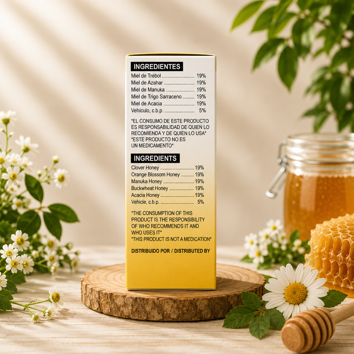 ￼ 5 Honey Herbal Eye Drops 40 mL | Botanical Eye Care Formula | Daily Use