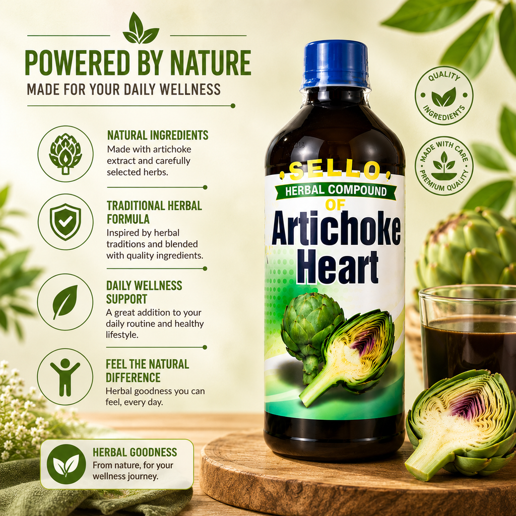 ￼ Artichoke Herbal Liquid Supplement 16.9 fl oz (500 mL) | Botanical Daily Wellness Formula