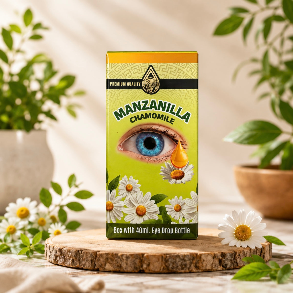 ￼ Manzanilla (Chamomile) Eye Drops, 40 mL Gentle Botanical Formula for Eye Care