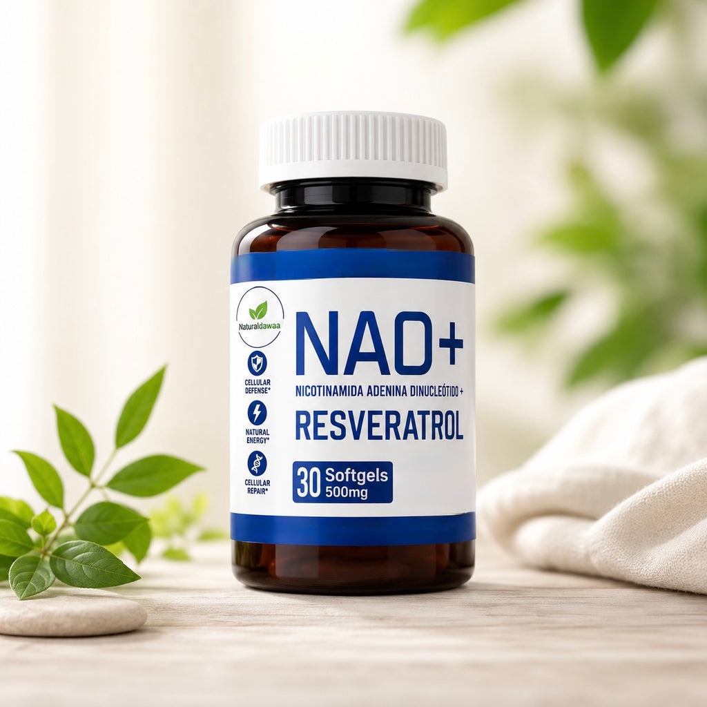 NAD+ with Resveratrol Dietary Supplement, Antioxidant and Cellular Wellness Support, 30 Softgels, 500 mg Each