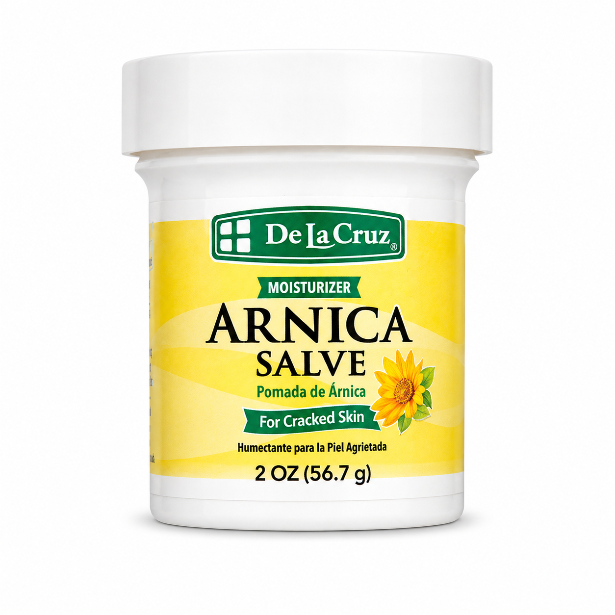 De La Cruz Arnica Salve Moisturizer 2 oz | Herbal Moisturizing Salve for Dry & Cracked Skin | Soothing Skin Care Ointment