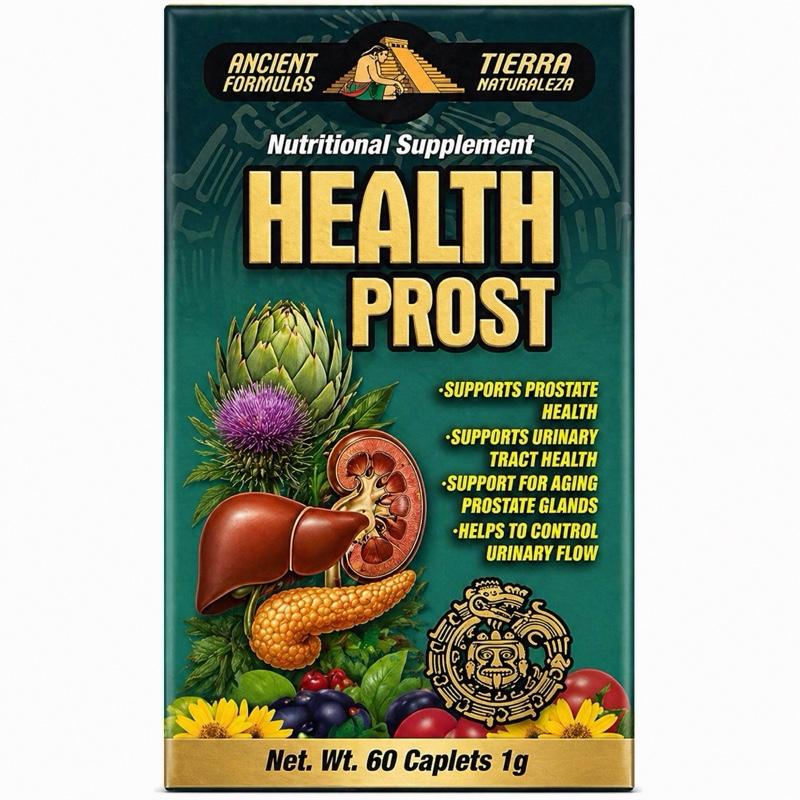 Health Prost Men's Herbal Wellness Supplement | 60 Caplets
