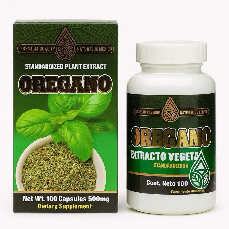 Oregano Extract Herbal Supplement | 100 Capsules 500mg