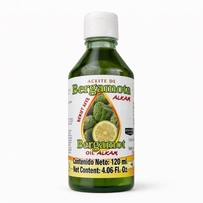 Aukar Bergamot Hair & Scalp Oil 120 mL (4.06 fl oz) – Nourishing Citrus Oil for Hair, Beard & Scalp Care, Lightweight Conditioning Serum