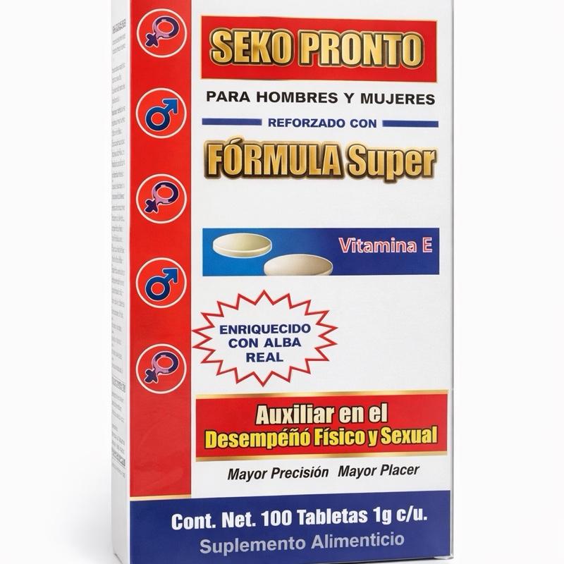 SEKO PRONTO Vitamin E & Herbal Blend Dietary Supplement | 100 Tablets