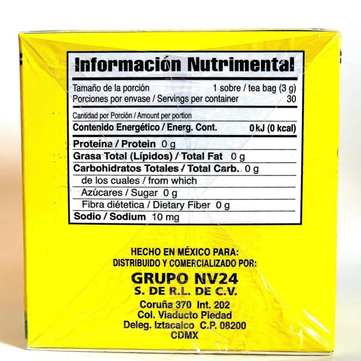 Chupa Panza & Pinalim Herbal Tea Variety Pack – Flaxseed, Pineapple, Ginger, Green & White Tea Blend – Mexican Botanical Tea Combo