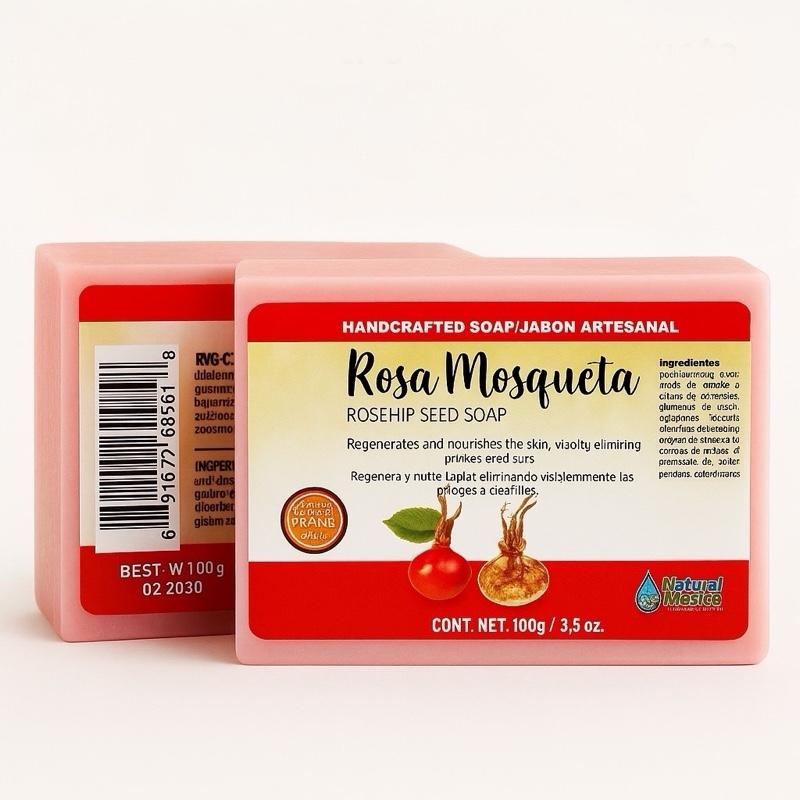 Naturaldawaa Rosehip Seed Handcrafted Soap 100 g Artisan Bar Soap