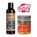 Artritis Herbal Massage Cream 125g & Arthritis & Rheumatism Massage Oil 6 fl oz Combo | Botanical Body Care Set