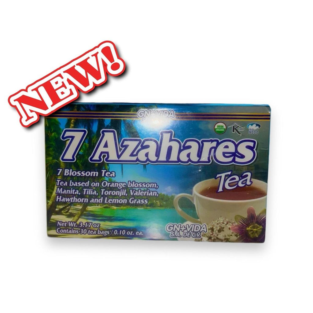 7 Azahares Herbal Tea Blend with Orange Blossom, Manita, Tilia, Toronjil, Valerian, Hawthorn & Lemon Grass, Organic Herbal Tea, 30 Tea Bags