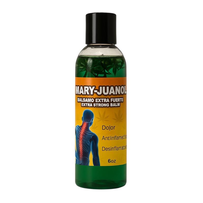 Mary-Juanol Body Massage Oil with Arnica 6 oz - Moisturizing Botanical Body Oil with Menthol