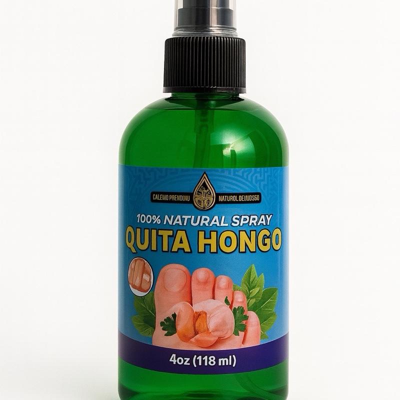 Quita Hongo Natural Nail Care Spray 4oz (118ml) – Extra Strength Nail Care Formula for Toenails & Fingernails | Daily Nail Maintenance
