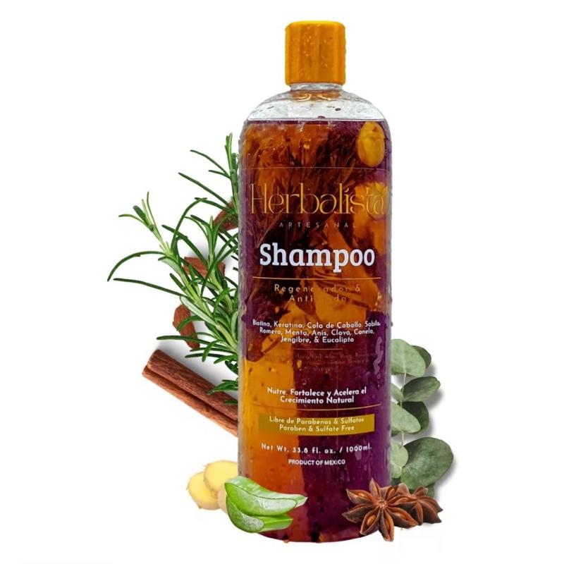 Herbalista Herbal Shampoo 1000ml Natural Rosemary Cinnamon Aloe Ginger Eucalyptus Shampoo